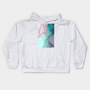 Neutral Heal - Abstract Alcohol Ink Resin Art Kids Hoodie